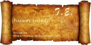 Tuzson Enikő névjegykártya
